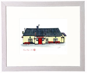 Irish Pub Print - Fagans Pub, Moynalvy, Meath, Ireland