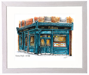 Irish Pub Print - Fallon's, Dublin, Ireland