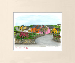 Irish Print - Fisher Street, Doolin, Co. Clare , Ireland