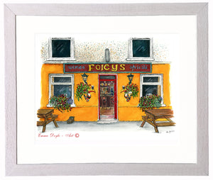 Irish Pub Print - Foley's Bar, Inch, Annascaul, Co.Kerry, Ireland
