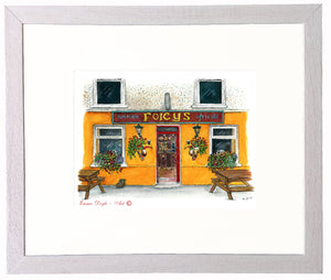 Irish Pub Print - Foley's Bar, Inch, Annascaul, Co.Kerry, Ireland