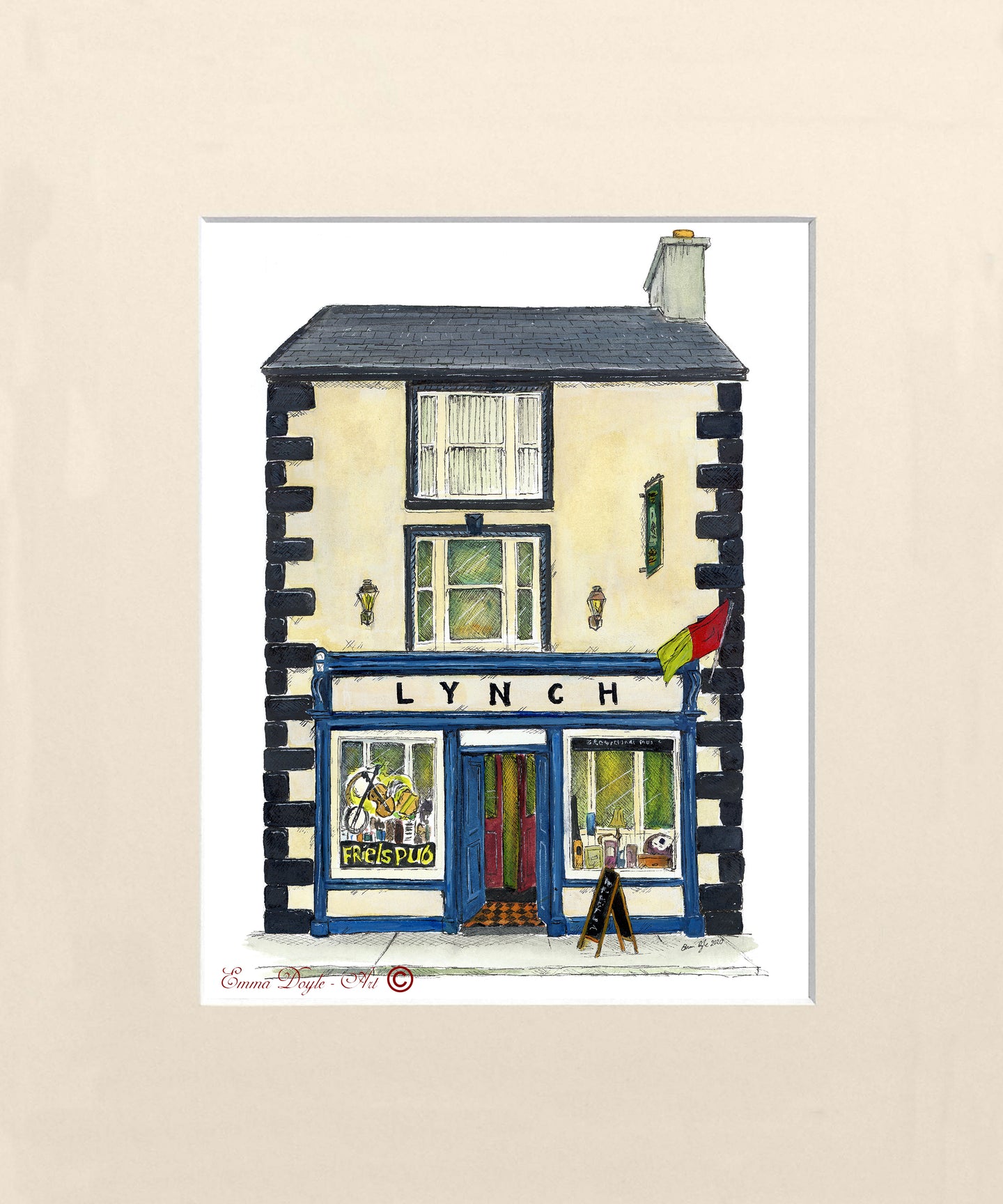 Irish Pub Print - Friels Pub (Lynch), Miltown Malbay, Co. Clare, Ireland