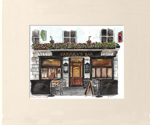 Irish Pub Print - Garavan's Bar, Galway, Ireland