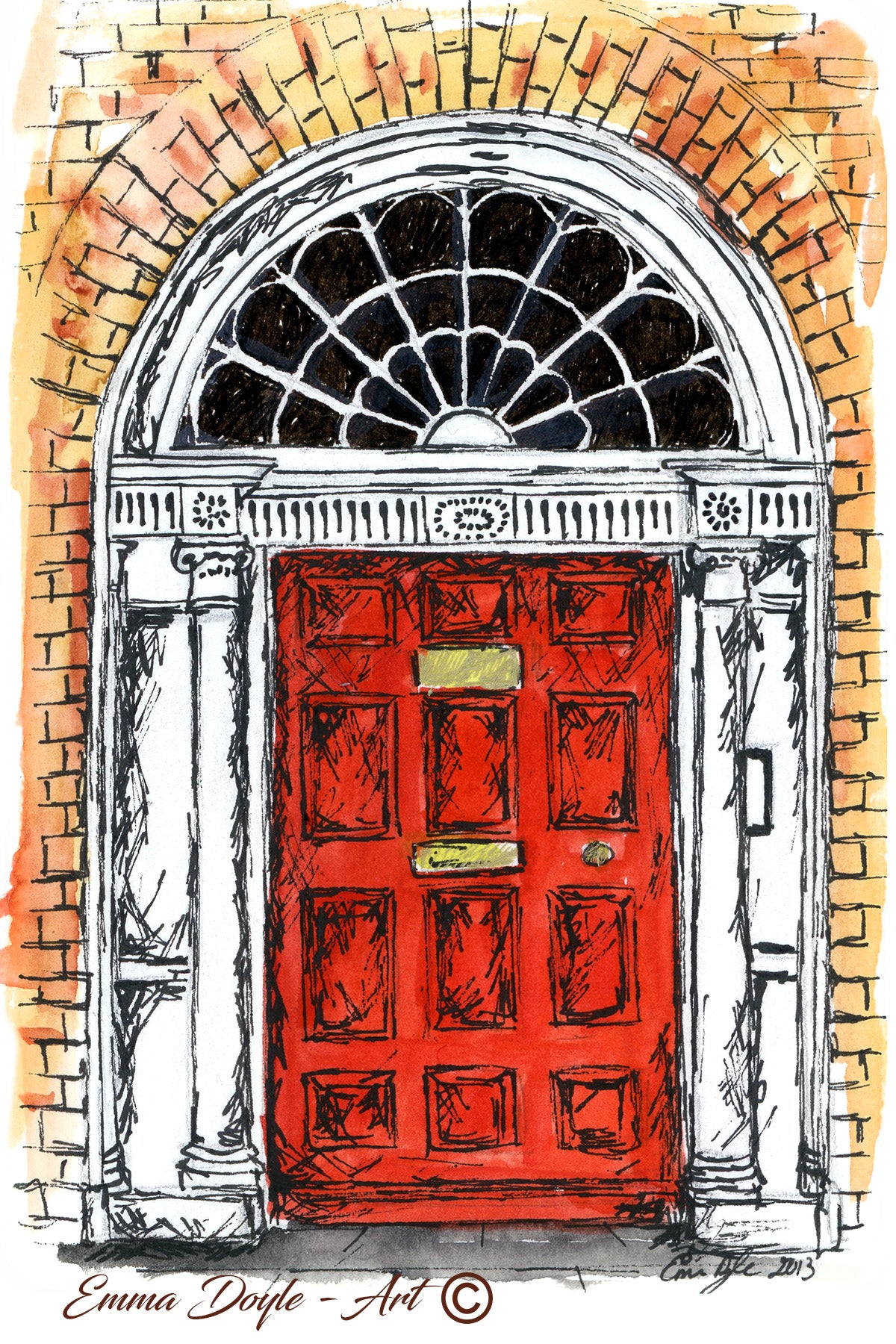 Red Georgian Door, Merrion Square, Dublin, Ireland