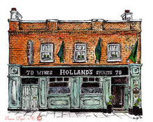 Load image into Gallery viewer, Irish Pub Print - Holland&#39;s, Bray, Co. Wicklow, Ireland
