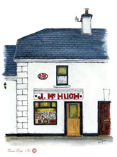 Load image into Gallery viewer, Irish Pub Print  - J. McHugh&#39;s Pub, Glenfarne, Co. Leitrim, Ireland

