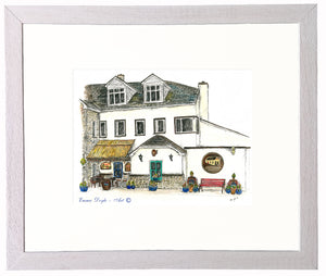 Irish Pub Print - Johnny Burkes Pub, Armada Hotel, Spanish Point, Co. Clare , Ireland
