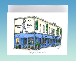 Irish Pub Greeting Card - Dublin Pubs A-N