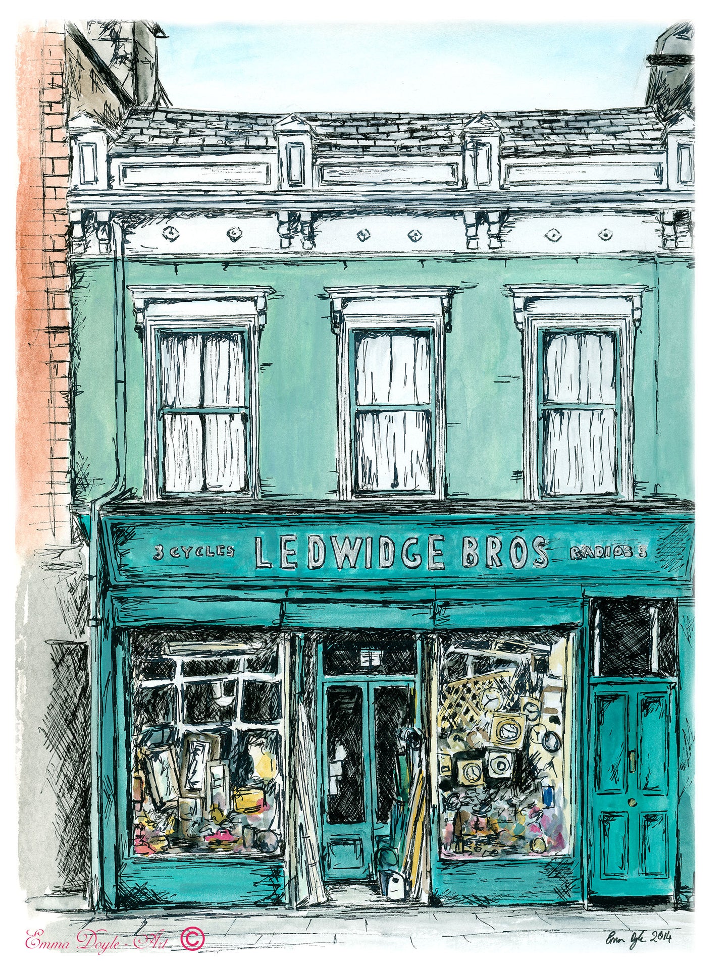 Irish Shop Print - Ledwidge's, Bray, Co. Wicklow, Ireland