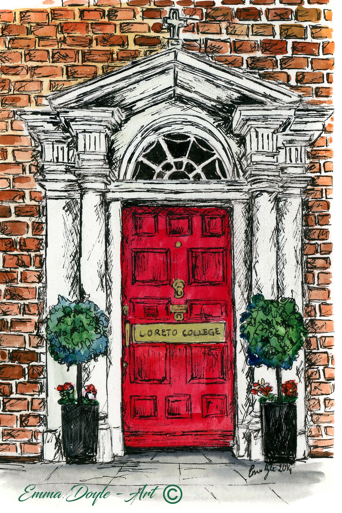 Loreto College Door, Stephen's Green, Dublin, Ireland