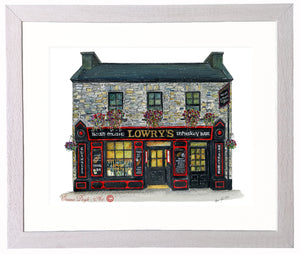 Irish Pub Print - Lowry's Bar, Clifden, Co. Galway, Ireland.