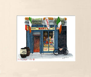 Irish Pub Print - Mary's Bar and Hardware, Dublin, Ireland