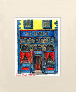 Irish Pub Print - McDaids, Dublin, Ireland