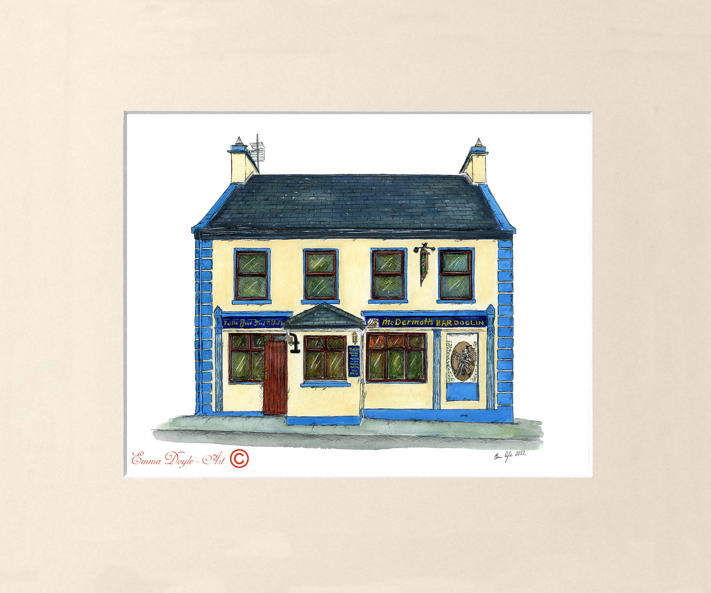 Irish Pub Print - McDermott's Bar, Doolin, Co. Clare, Ireland