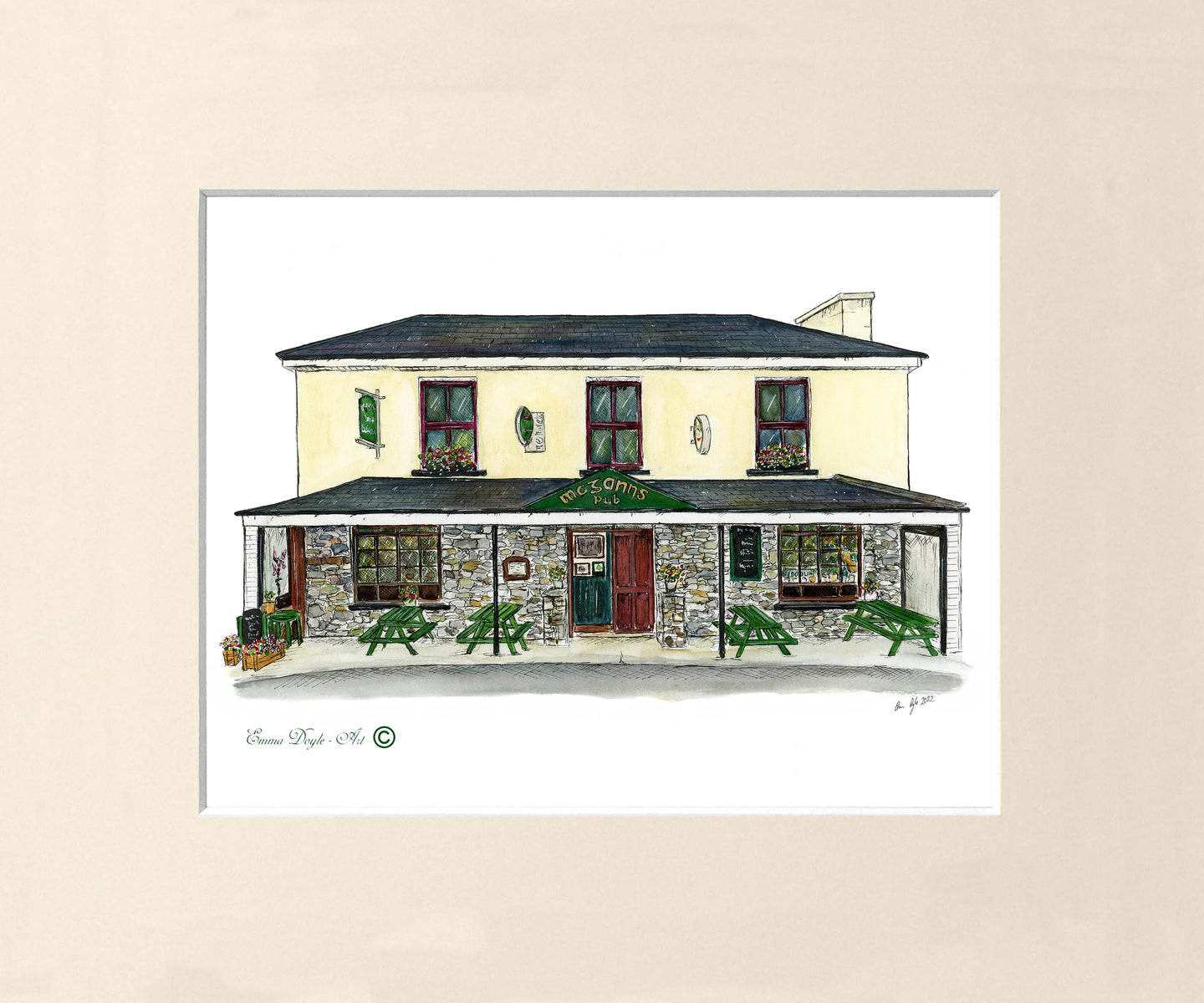 Irish Pub Print - McGanns Pub, Doolin, Co. Clare, Ireland