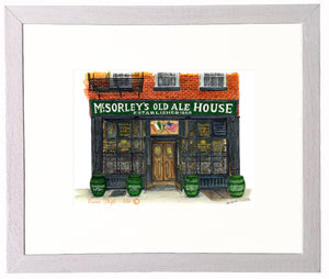 Irish Bar Print - McSorley's Old Ale House, Manhattan NYC, USA