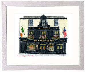 Irish Pub Print - McSwiggan's, Galway , Ireland