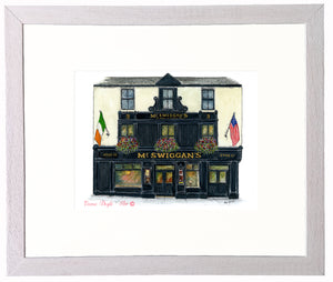 Irish Pub Print - McSwiggan's, Galway , Ireland