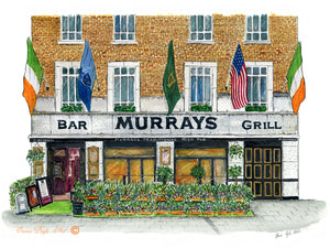 Irish Print - Murray's Bar & Grill, Dublin, Ireland
