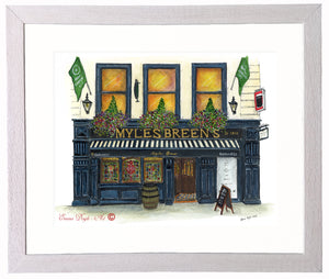 Irish Pub Print - Myles Breen's, Limerick, Ireland