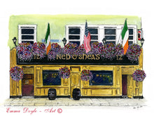 Load image into Gallery viewer, Irish Pub Print - Ned O&#39;Shea&#39;s, Dublin, Ireland
