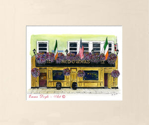 Irish Pub Print - Ned O'Shea's, Dublin, Ireland