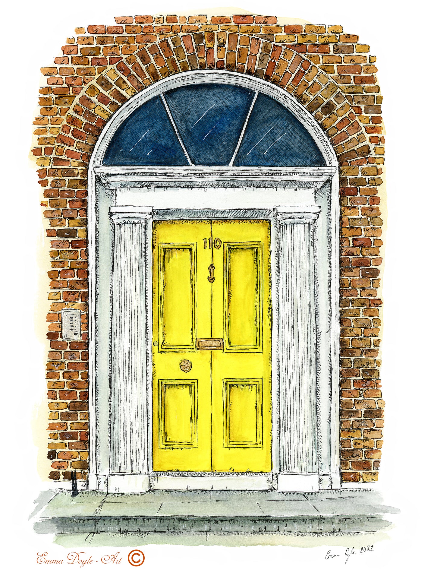 Irish Print - Georgian Door, Dublin, Ireland