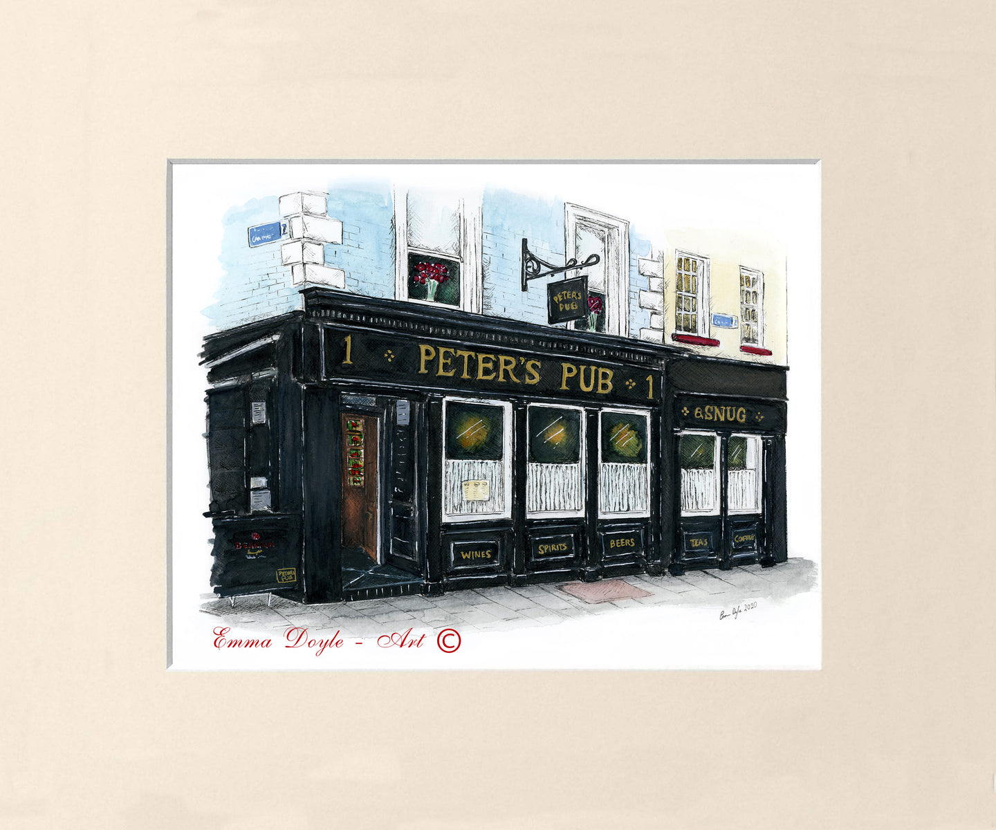 Irish Pub Print - Peter's Pub , Dublin, Ireland