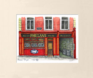 Irish Pub Print - Phelan's Bar, Kilkenny , Ireland