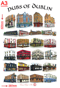 Pubs Of Dublin Poster - Second Collection