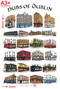 Pubs Of Dublin Poster - Second Collection