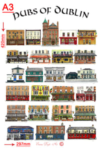 Pubs Of Dublin Poster - Third Collection