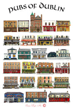 Load image into Gallery viewer, Pubs Of Dublin Poster - Third Collection

