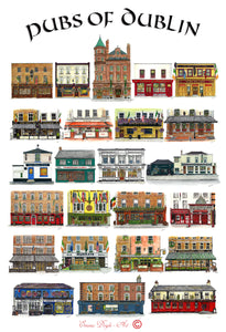 Personalised Pubs Of Ireland Poster Print