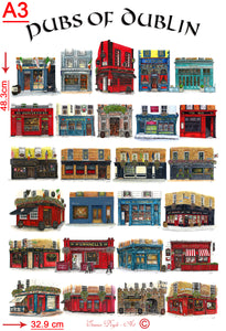 Pubs Of Dublin Poster - Fourth Collection