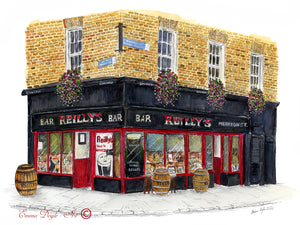 Irish Print - Reilly's Bar, Dublin, Ireland