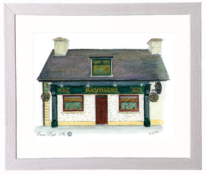 Irish Pub Print  - Reynold's Bar, Rooskey, Co. Leitrim, Ireland