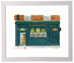 Irish Pub Print - Riddler's Bar, Limerick, Ireland