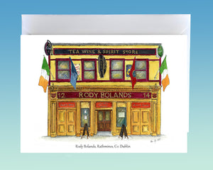 Irish Pub Greeting Card - Dublin Pubs O-Z