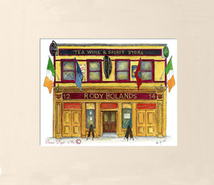 Irish Pub Print - Rody Bolands, Rathmines, Dublin, Ireland