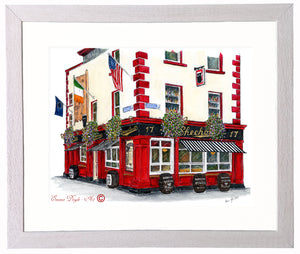 Irish Print - Sheehan's,  Chatham Street, Dublin, Ireland