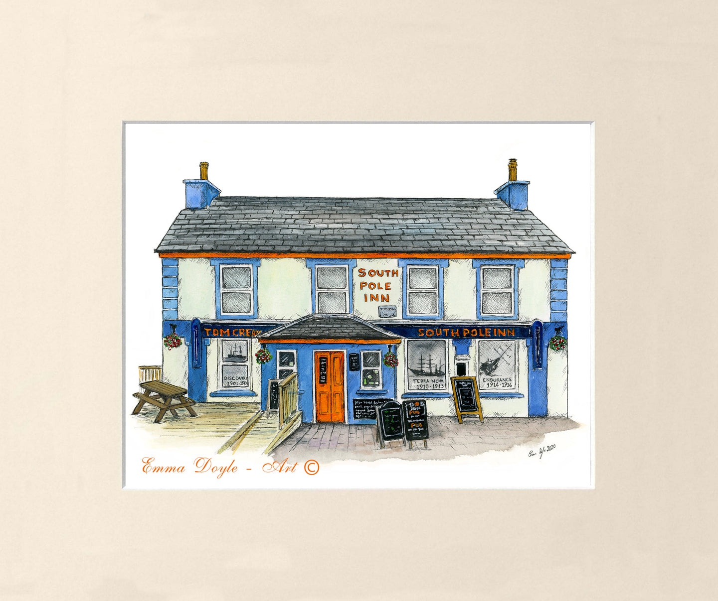 Irish Pub Print - South Pole Inn, Annascaul, Co. Kerry , Ireland