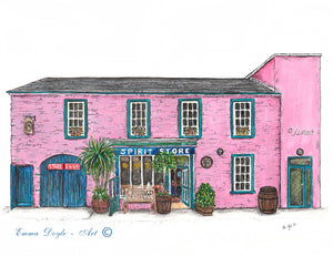 Irish Pub Print - Spirit Store, Dundalk, Co. Louth , Ireland