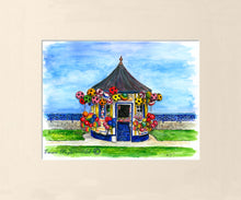 Load image into Gallery viewer, Irish Scene Print - Summer Victorian Kiosk, Bray, Co. Wicklow, Ireland
