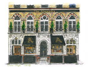 London Pub Print - The Alexandra, Clapham Common, London, UK