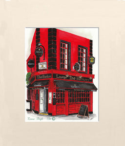 Irish Pub Print - The Bankers Bar, Dublin. Ireland