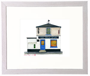 Irish Pub Print - The Blue Light, Barnacullia, Dublin, Ireland