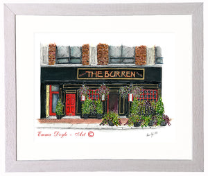 Irish Bar Print - The Burren, Boston, MA, USA