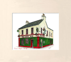 Irish Pub Print - The Crane Bar, Galway, Ireland