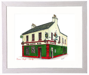 Irish Pub Print - The Crane Bar, Galway, Ireland